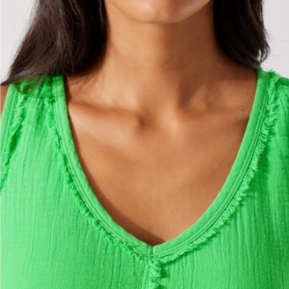 NWT Tommy Bahama “Coral Isle” size Medium Bright Green Sleeveless Midi Dress - Picture 6 of 9
